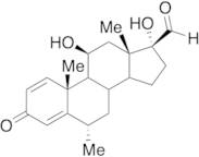 11beta,17alpha-Dihydroxy-17beta-formyl-6alpha-methylandrosta-1,4-diene-3-one
