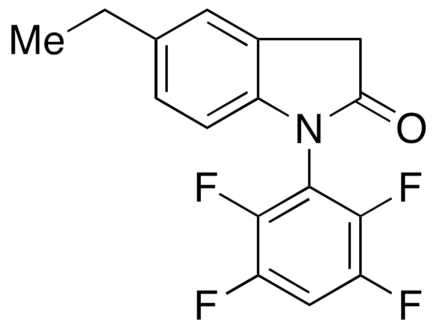 5-Ethyl-1,3-dihydro-1-(2,3,5,6-tetrafluorophenyl)-2H-indol-2-one