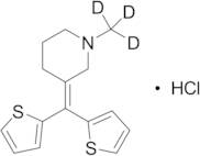 3-(Di-2-thienylmethylene)-1-methylpiperidine-d3 Hydrochloride