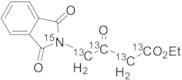 Ethyl 4-(1,3-Dioxoisoindolin-2-yl-15N)-3-oxobutanoate-1,2,3,4-13C4