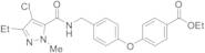 Ethyl 4-[4-[[[(4-chloro-3-ethyl-1-methyl-1H-pyrazol-5-yl)carbonyl]amino]methyl]phenoxy]benzoate