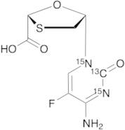 Emtricitabine Carboxylic Acid-13C,15N2