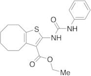 4,​5,​6,​7,​8,​9-​Hexahydro-​2-​[[(phenylamino)​carbonyl]​amino]​ Cycloocta[b]​thiophene-​3-​carbo…