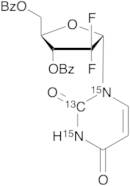 1’-Epi 3,5-Dibenzoate-2,2-difluorouridine-13C,15N2