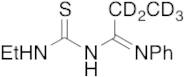 N-[(Ethylamino)thioxomethyl]-N'-phenylpropanimidamide-d5