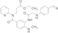 Ethyl 3-(3-(2-((4-Cyanophenyl)amino)acetamido)-4-(methylamino)-N-(pyridin-2-yl)benzamido)propanoate