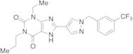 3-Ethyl-3,9-dihydro-1-propyl-8-[1-[[3-(trifluoromethyl)phenyl]methyl]-1H-pyrazol-4-yl]-1H-purine-2,6-dione