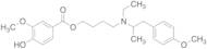 4-(Ethyl(1-(4-methoxyphenyl)propan-2-yl)amino)butyl 4-hydroxy-3-methoxybenzoate