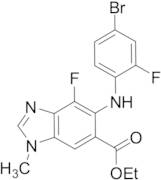 Ethyl 5-[(4-Bromo-2-fluorophenyl)amino]-4-fluoro-1-methyl-1H-benzimidazole-6-carboxylate