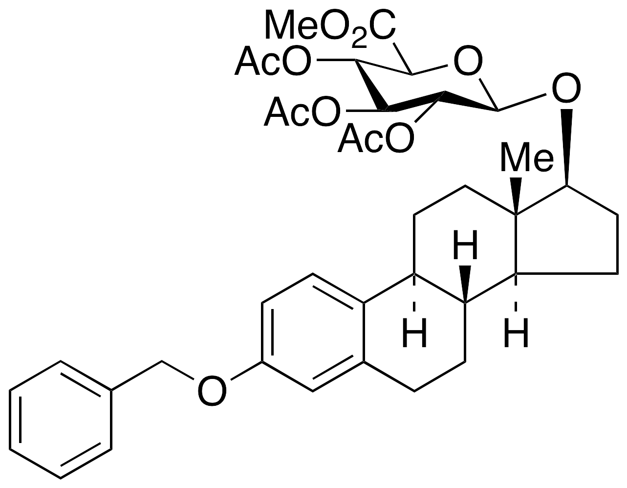 17β-Estradiol 3-O-Benzyl 17-(2,3,4-Tri-O-acetyl-β-D-glucuronide Methyl Ester)