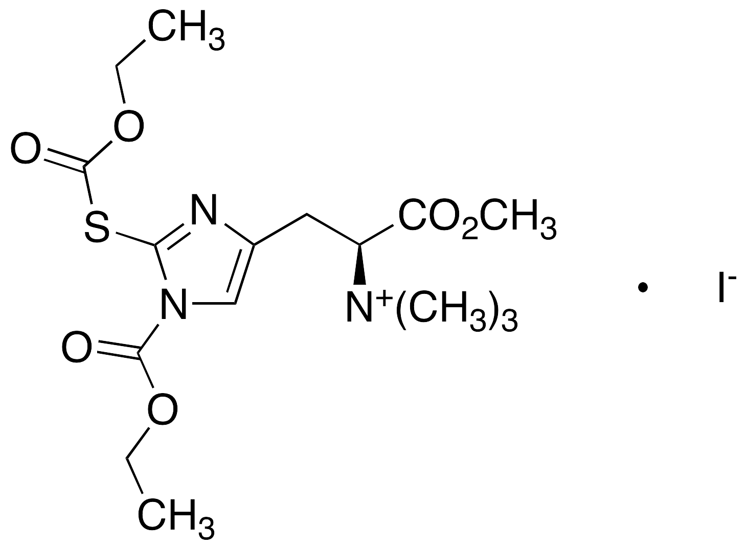 N(Im)-Ethoxycarbonyl-S-ethoxycarbonyl L-Ergothioneine Methyl Ester Iodide