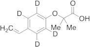 2-(4-Ethenylphenoxy)-2-methyl-propanoic Acid-d4
