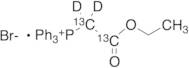 (Ethoxycarbonylmethyl)triphenylphosphonium-13C2d2 Bromide