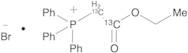 (Ethoxycarbonylmethyl)triphenylphosphonium-13C2 Bromide