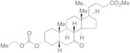 (3α,5β)-3-[(Ethoxycarbonyl)oxy]-7-oxo-cholan-24-oic Acid Methyl Ester