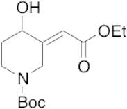 3-(2-Ethoxy-2-oxoethylidene)-4-hydroxypiperidine-1-carboxylic Acid tert-Butyl Ester