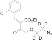 Ethyl (2-Azidoethoxy)aceto-2-(2-chlorophenylmethlene)acetate-d4