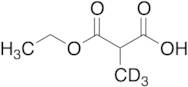 Ethyl 2-Carboxypropionate-D3