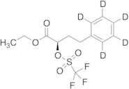 Ethyl (R)-2-Hydroxy-4-phenylbutyrate-d5 Triflate