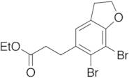 Ethyl 3-(6,7-Dibromo-2,3-dihydro-1-benzofuran-5-yl)propanoate