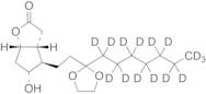 (3aR,4R,5R,6aS)-4-[3-(Ethyleneketal)decanyl]hexahydro-5-hydroxy-2H-cyclopenta[b]furan-2-one-d15