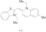3-Ethyl-2-[(1-ethyl-6-methyl-2(1H)-quinolinylidene)methyl]-benzothiazolium Iodide