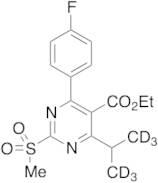 Ethyl 4-(4-Fluorophenyl)-6-isopropyl-2-(methylsulfonyl)pyrimidine-5-carboxylate-d6
