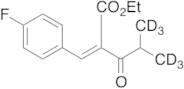 Ethyl 3-(4-Fluorophenyl)-2-(2-methylpropionyl)propenoate-d6