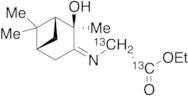 (+)-(1R,2R,5R)--Ethyl [(2-Hydroxypinan-3-ylene)amino]acetate-13C2