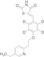 5-[[4-[2-(5-Ethyl-2-pyridinyl)ethoxy]phenyl]methylene]-2,4-thiazolidinedione-D4