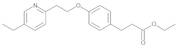 4-[2-(5-Ethyl-2-pyridinyl)ethoxy]benzenepropanoic Acid Ethyl Ester(Pioglitazone Impurity)