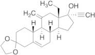 13-ethyl-17-hydroxy-11-methylene-(17Alpha)-18,19-Dinorpregn-5-en-20-yn-3-one cyclic 1,2-ethanedi...