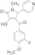 (E)-4-((3-Fluoro-4-methoxyphenyl)(hydroxy)methylene)-1-methyl-5-(pyridin-4-yl)pyrrolidine-2,3-dione
