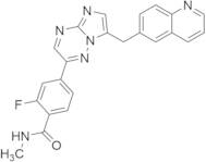 2-Fluoro-N-methyl-4-(7-(quinolin-6-ylmethyl)imidazo[1,2-b][1,2,4]triazin-2-yl)benzamide