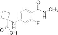 1-((3-Fluoro-4-(methylcarbamoyl)phenyl)amino)cyclobutane-1-carboxylic acid