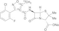 Flucloxacillin-13C4 Sodium