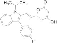 6-[(1E)-2-[3-(4-Fluorophenyl)-1-(1-methylethyl)-1H-indol-2-yl]ethenyl]-5,6-dihydro-4-hydroxy-2H-...