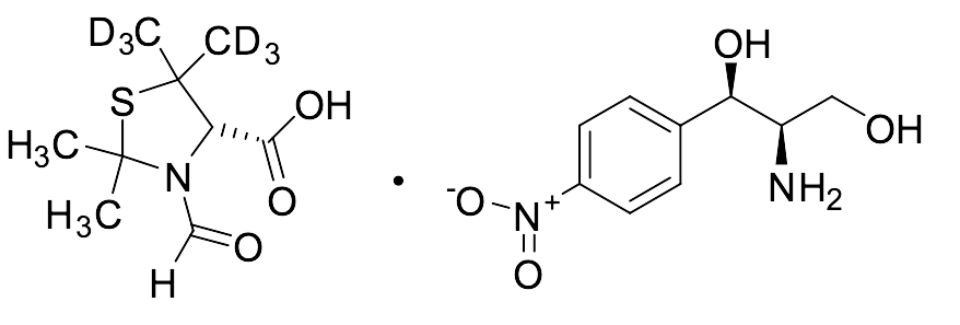 (S)-3-Formyl-2,2-dimethyl-5,5-bis(methyl-d3)thiazolidine-4-carboxylic Acid with (1R,2R)-2-Amino-1-…