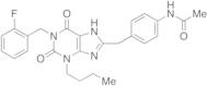 N-[4-[1-(2-Fluorobenzyl)-3-butyl-2,6-dixo-2,3,6,7-tetrahydro-1H-purin-8-ylmethyl]phenyl]acetamide