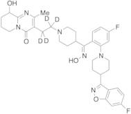 3-[2-[4-[(Z)-(4-Fluoro-2-[4-(6-fluoro-1,2-benzisoxazol-3-yl)piperidin-1-yl)phenyl](hydroxyimino)methyl]piperidin-1-yl]ethyl]-2-methyl-6,7,8,9-tetrahydro-9-hydroxy-4H-pyrido[1,2-a]pyrimidin-4-one-d4