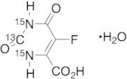 5-Fluoroorotic Acid Monohydrate-13C15N2