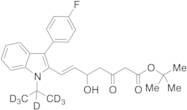 (6E)-7-[3-(4-Fluorophenyl)-1-(1-methylethyl)-1H-indol-2-yl]-5-hydroxy-3-oxo-6-heptenoic Acid-d7 1,…