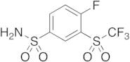 4-Fluoro-3-[(trifluoromethyl)sulfonyl]benzenesulfonamide