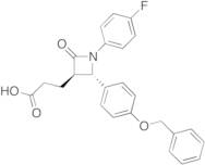 (3R,4S)-1-(4-Fluorophenyl)-2-oxo-4-[4-(benzyloxy)phenyl]-3-azetidinepropanoic Acid