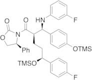 (4S)-3-[(2R,5S)-5-(4-Fluorophenyl)-2-[(R)-[(3-fluorophenyl)amino][4-[(trimethylsilyl)oxy]phenyl]me…