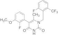 5-​(2-​Fluoro-​3-​methoxyphenyl)​-​1-​[[2-​fluoro-​6-​(trifluoromethyl)​phenyl]​methyl]​-​6-​methyl-​2,​4(1H,​3H)​-​pyrimidinedione