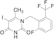 1-{[2-Fluoro-6-(trifluoromethyl)phenyl]methyl}-5-iodo-6-methyl-1,2,3,4-tetrahydropyrimidine-2,4-dione