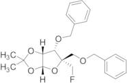 4-​c-​(Fluoromethyl)​-​1,​2-​O-​(1-​methylethylidene)​-​3,​5-​bis-​O-​(phenylmethyl)​-α-​D-​Ribo...