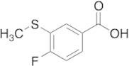 4-Fluoro-3-(methylsulfanyl)benzoic Acid