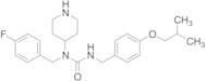 1-[(4-Fluorophenyl)methyl]-3-[(4-isobutoxyphenyl)methyl]-1-(4-piperidyl)urea